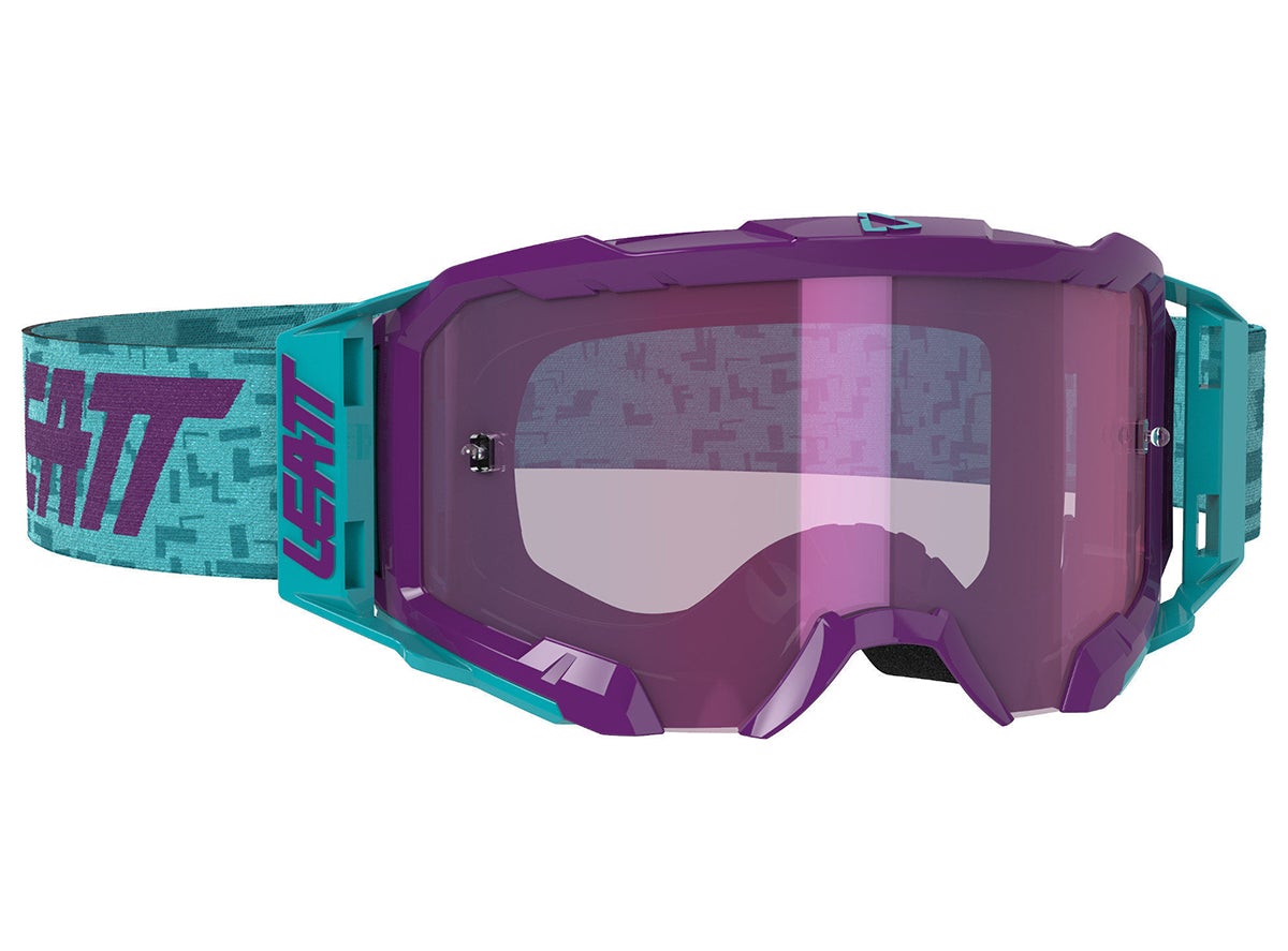 Leatt Velocity 5.5 Iriz MTB Goggle - Aqua - 2020 Aqua Purple - 78% Lens 