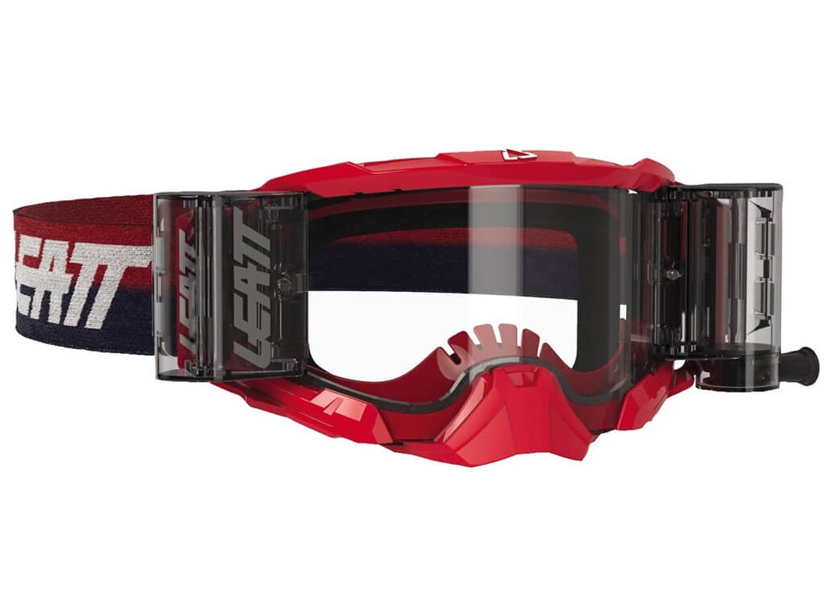 Leatt Velocity 5.5 Roll-Off Goggle - Red - 2020 Red Clear - 83% Lens 