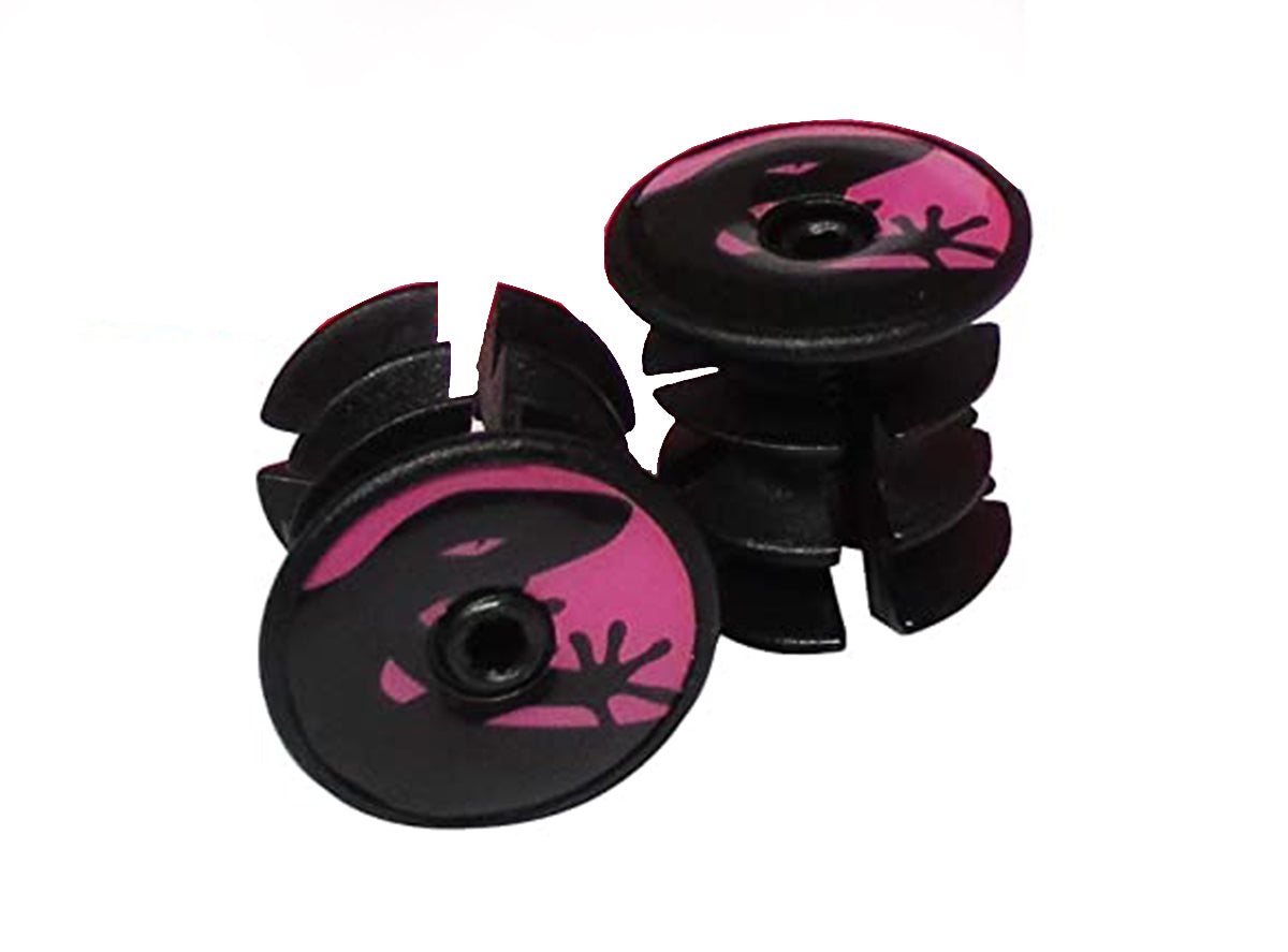 Lizard Skins DSP Bar Tape Plugs - Neon Pink Neon Pink  