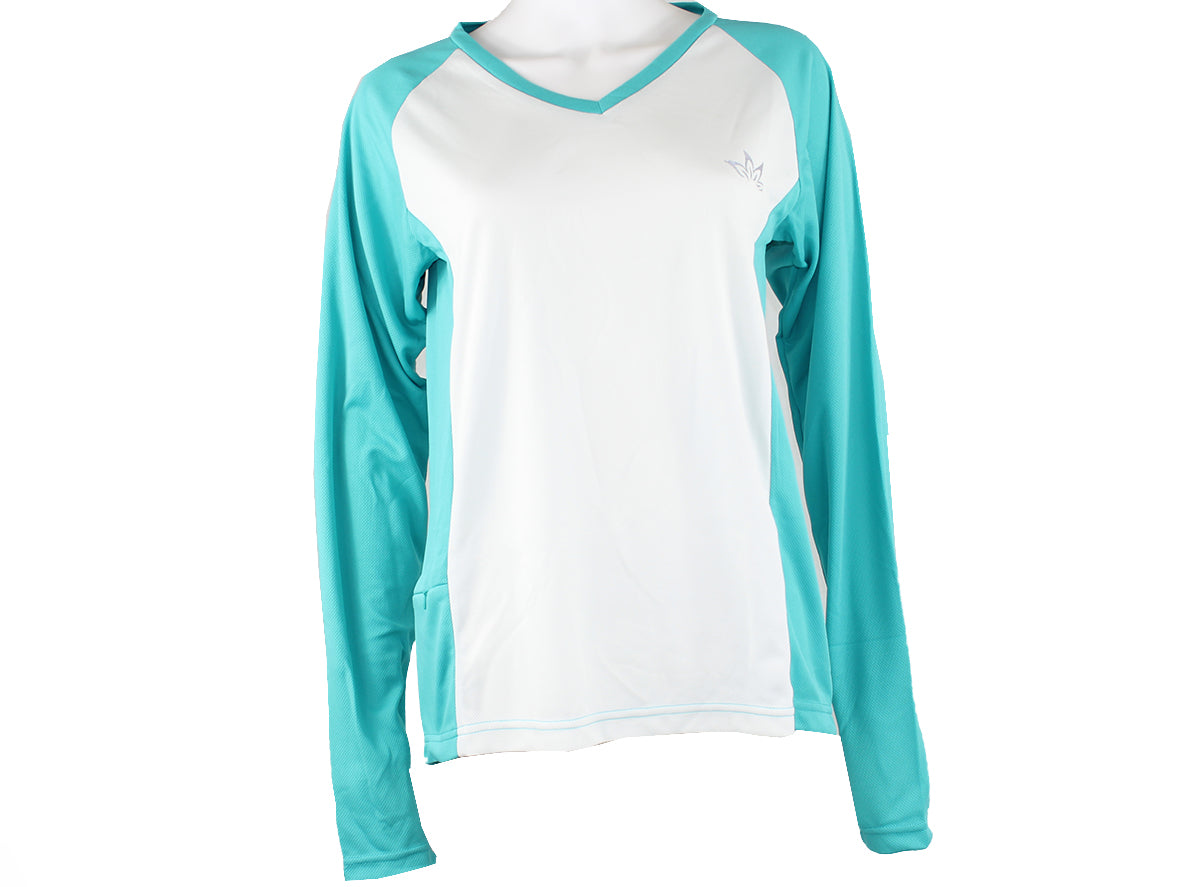 Loeka Kasista Long Sleeve Jersey - Ceramic Blue-Lily White Ceramic Blue - Lily White Large 
