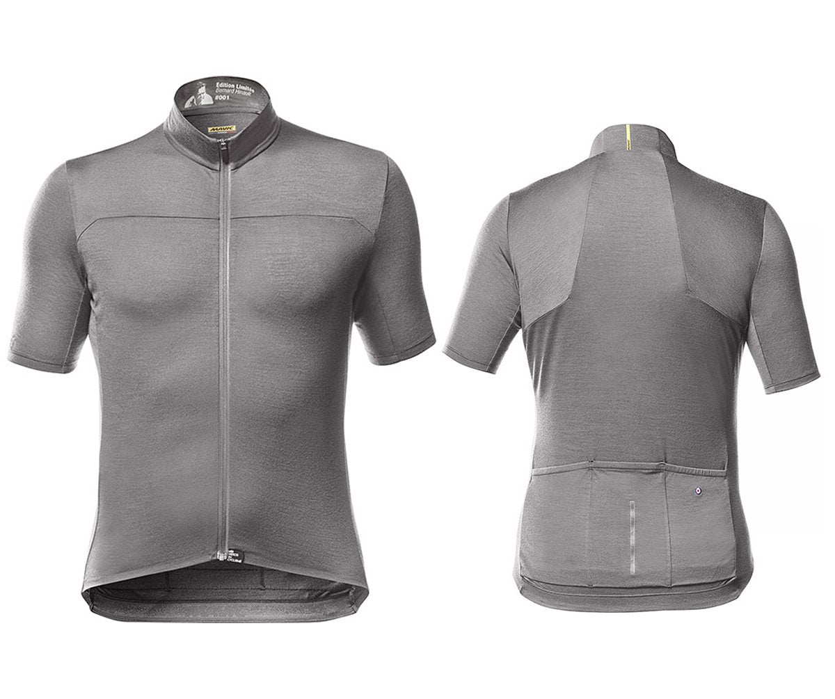 Mavic Bernard Hinault Limited Edition Short Sleeve Road Jersey - Smoked Pearl Smoked Pearl Small 