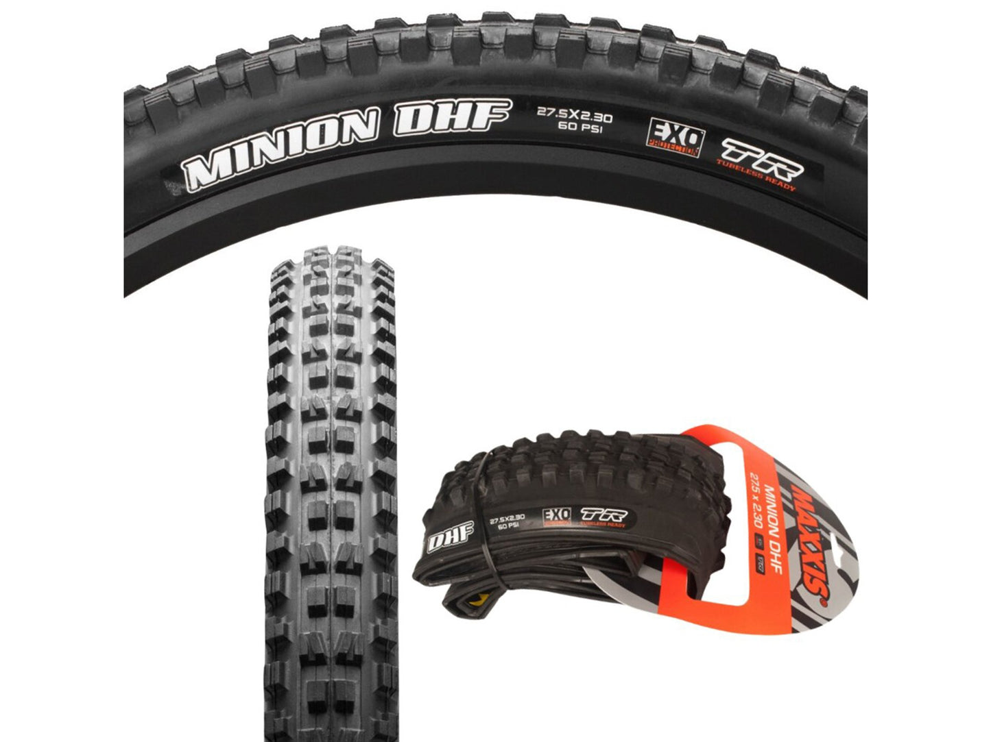 Maxxis Minion DHF 27.5" Folding MTB Tire - EXO - Prior Season