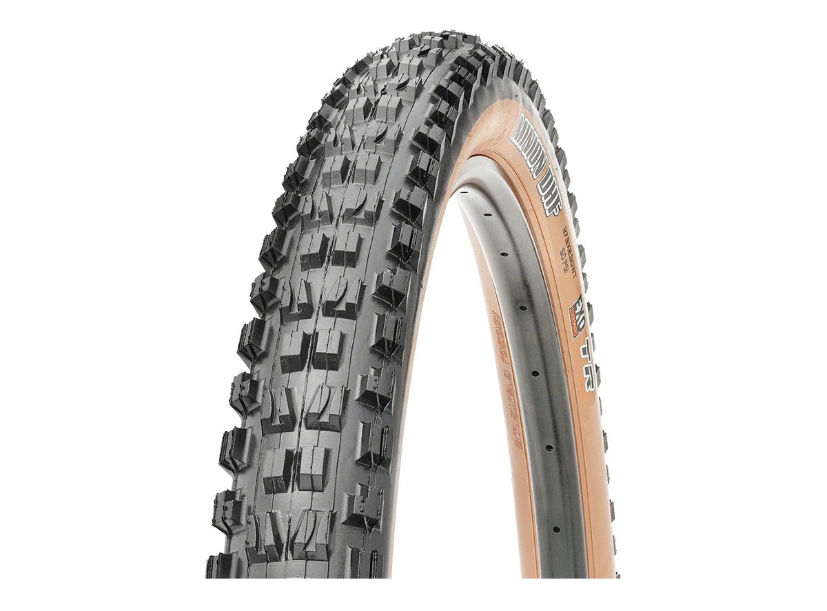 Maxxis Minion DHF 27.5" Folding MTB Tire - EXO - Black-Dark Tan Black - Dark Tan Sidewall 2.3" (3C)MaxxTerra - (TR)Tubeless Ready - (EXO)EXO Sidewall - 60TPI