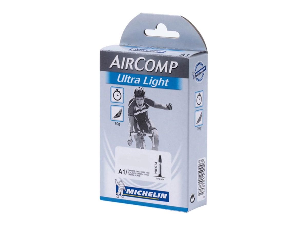 Michelin AirComp 700c Ultra Light Road Tube 18 - 23c Presta - 40mm Valve 