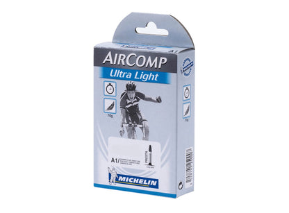 Michelin AirComp 700c Ultra Light Road Tube 18 - 23c Presta - 40mm Valve 