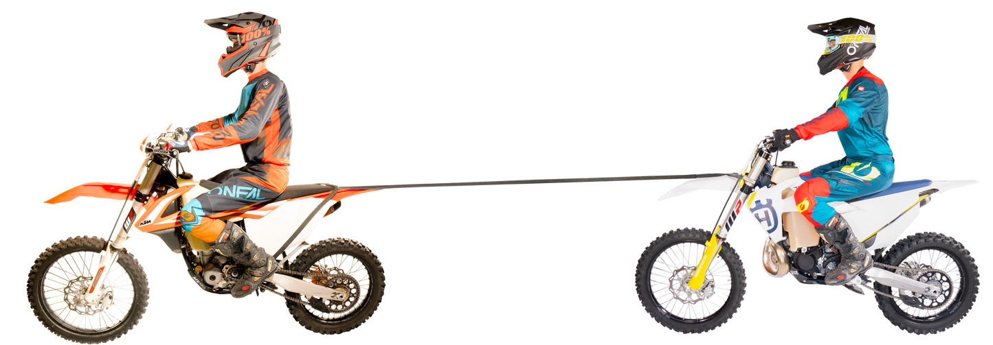 TowWhee MoTowWhee Adventure Tow Strap - Heavy/Motorcycle Tune - Black