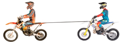 TowWhee MoTowWhee Adventure Tow Strap - Heavy/Motorcycle Tune - Black