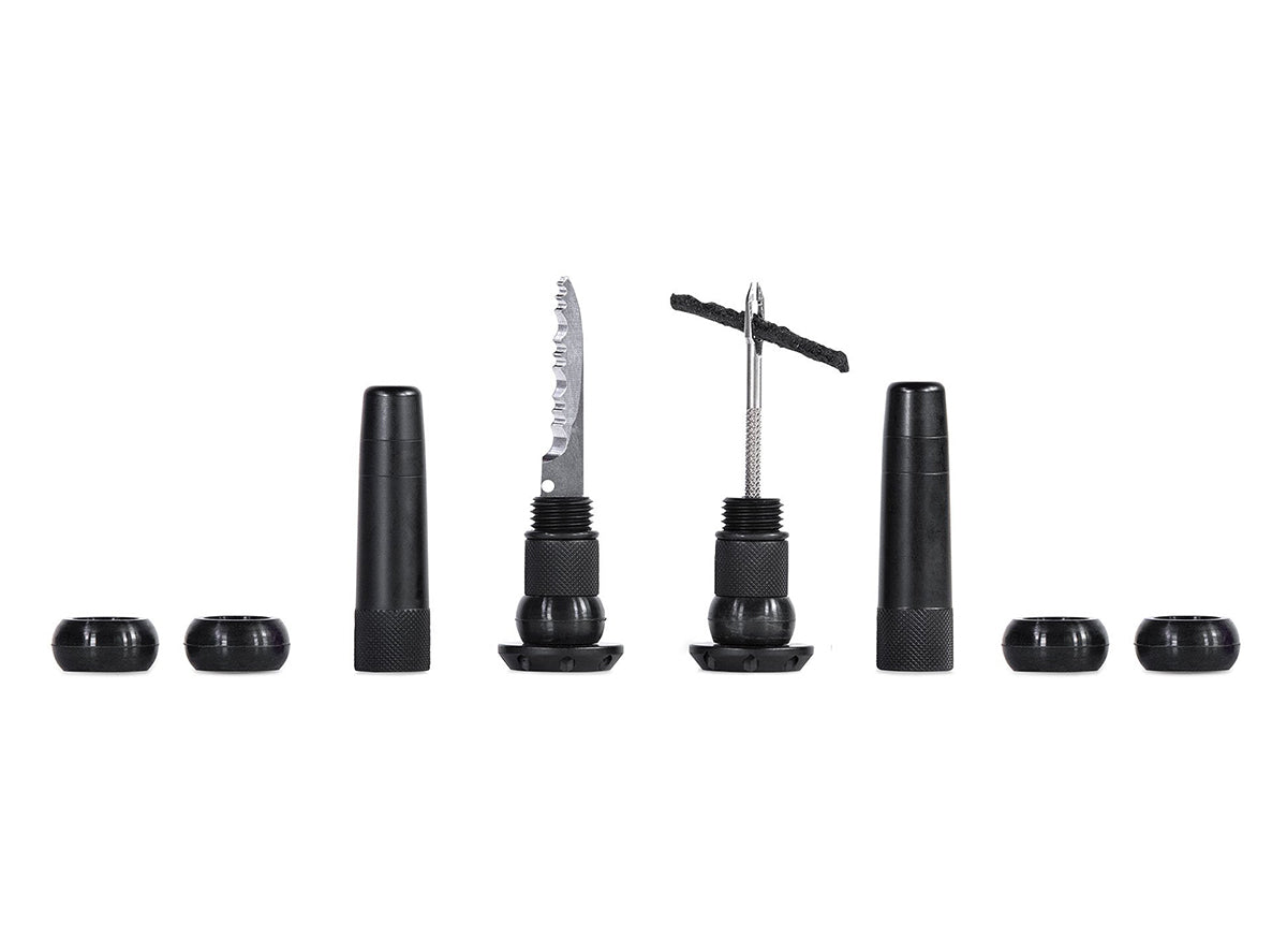 Muc-Off Stealth Tubeless Puncture Plugs Tire Repair Kit Black Pair - Bar End Mount 