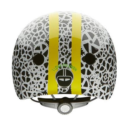 Nutcase Stay Geared Street Helmet - Black-White-Yellow