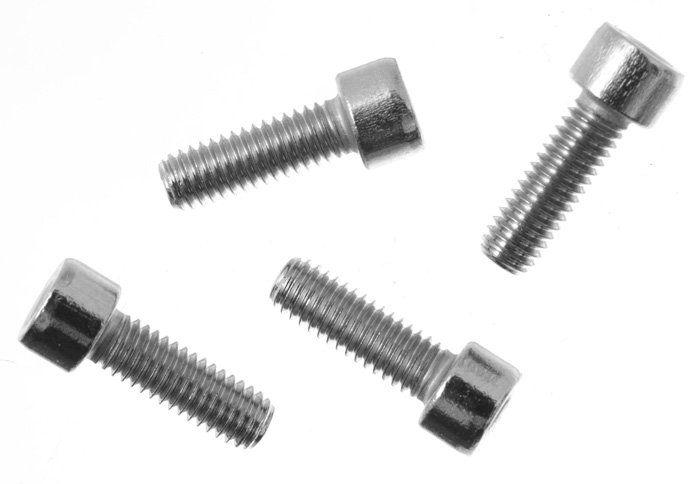 ODI Lock-Jaw Clamp Replacement Bolts - Silver Silver 4 Pack 