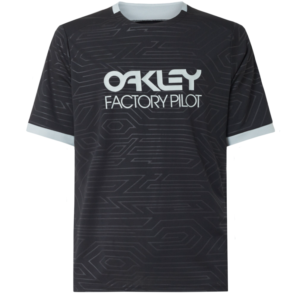Oakley Pipeline Short Sleeve Trail Tee - Blackout - 2021 Blackout X-Small 