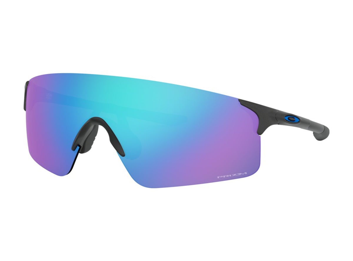 Oakley EVZero Blades Sport Sunglasses - Steel Steel Prizm Sapphire Lens 