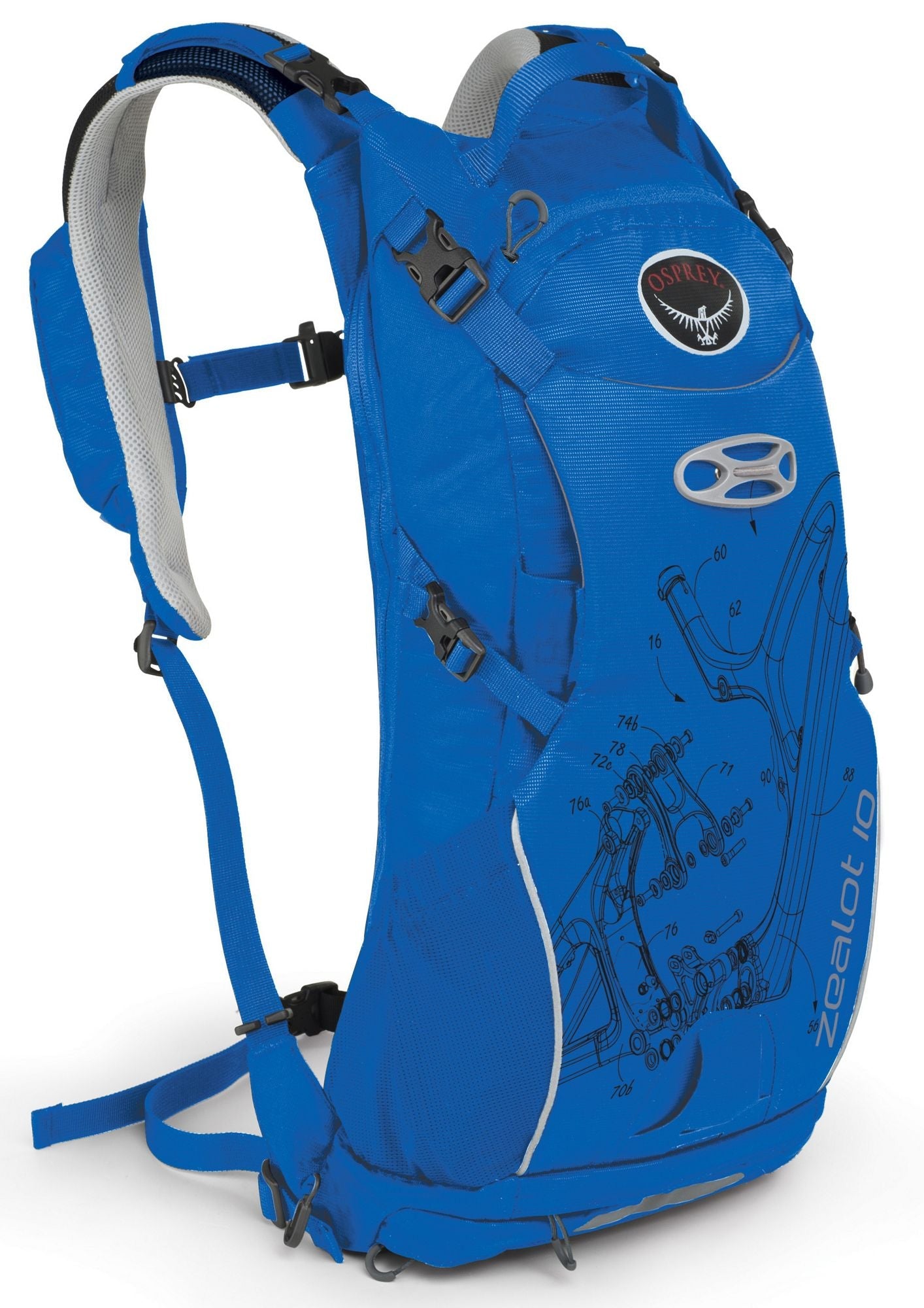 Osprey Zealot 10 Backpack - Octane Blue Octane Blue Medium/Large 