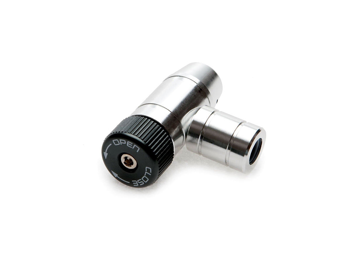 PDW Shiny Object - Co2 Inflator Head Only Silver Presta / Schrader 
