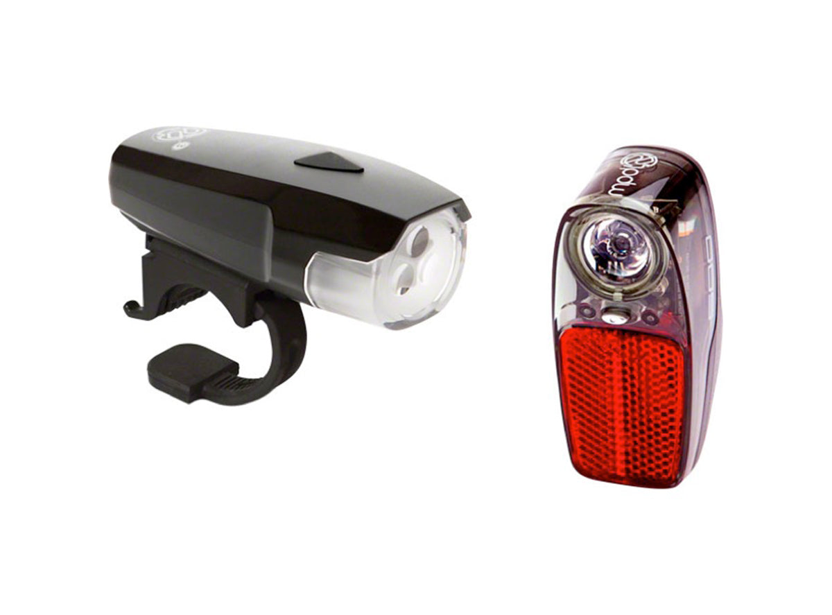 PDW Spaceship 3 Head Light/Radbot 500 Tail Light Combo Black  