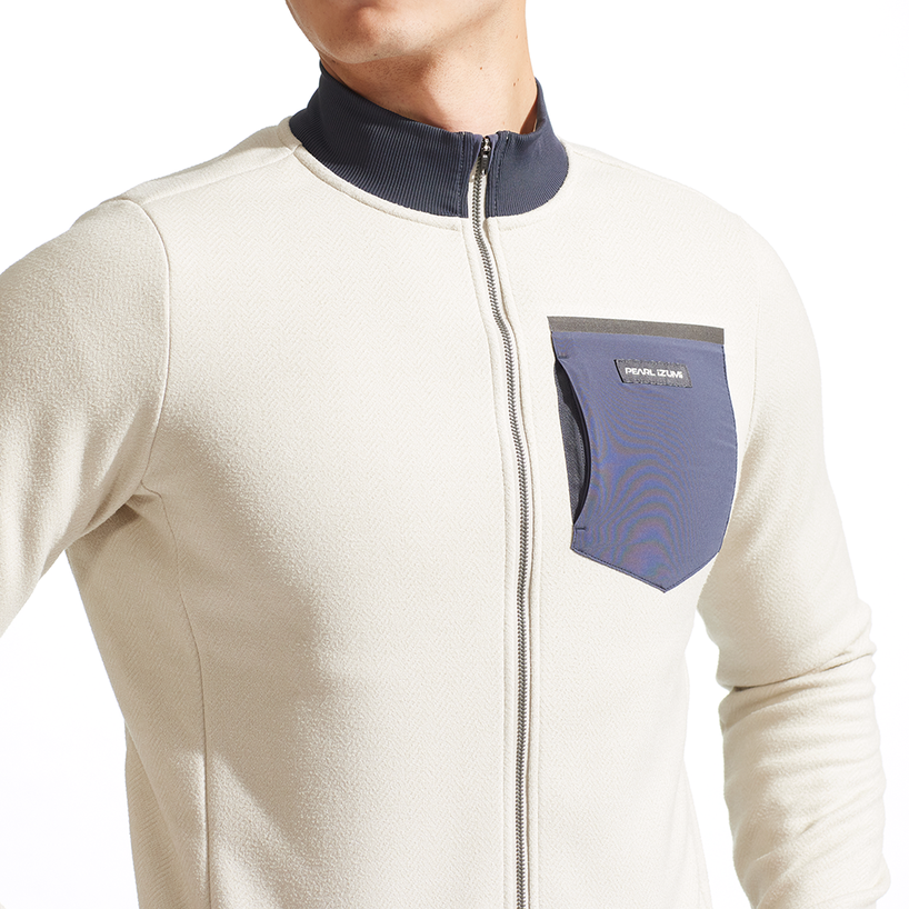 Pearl Izumi Expedition Thermal Long Sleeve Cycling Jersey - Stone-Dark Ink