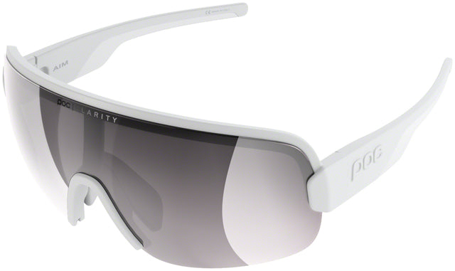 POC Aim Sunglasses - Hydrogen White Hydrogen White Violet - Silver Mirror Lens 