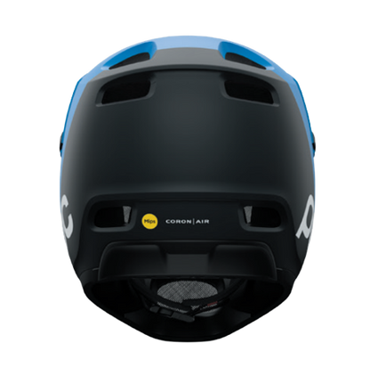POC Coron Air MIPS Full Face Helmet - Opal Blue-Uranium Black Metallic