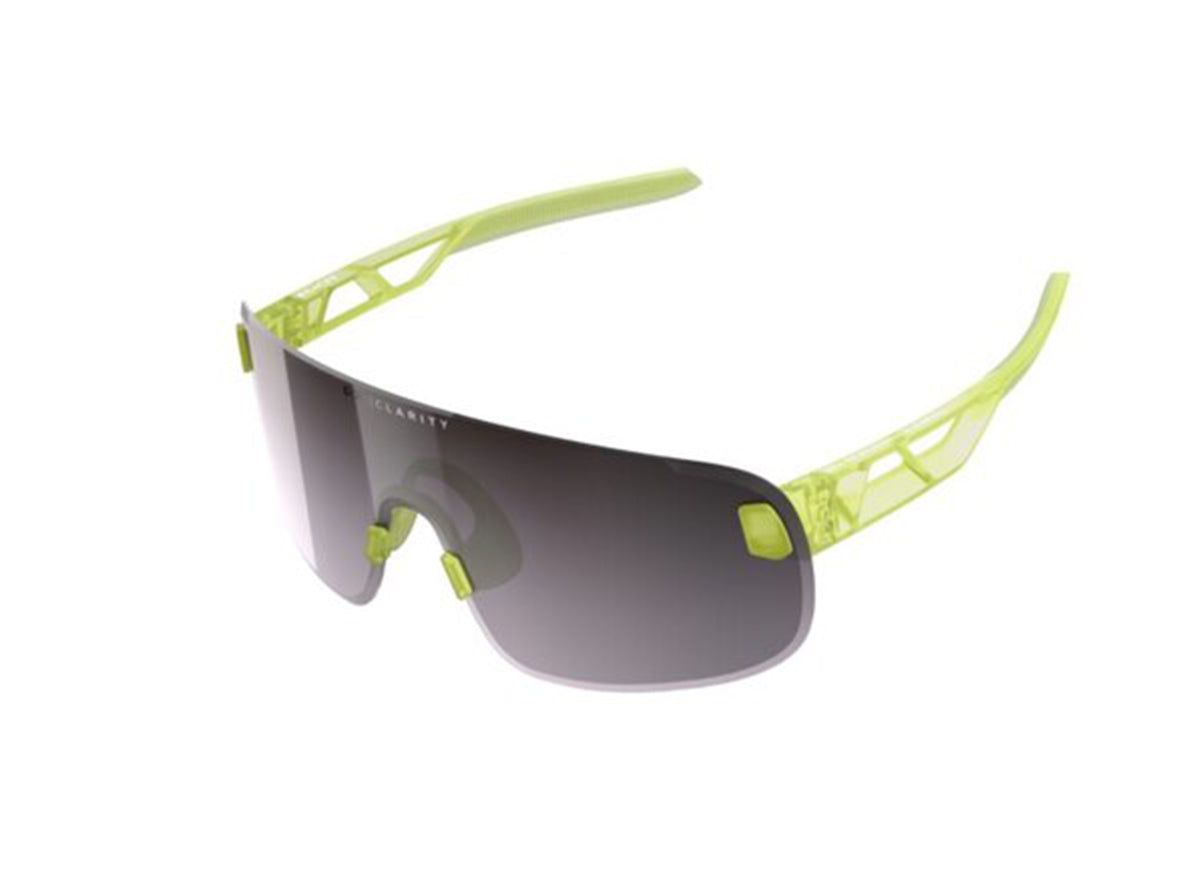 POC Elicit Sunglasses - Lemon Calcite Translucent Lemon Calcite Translucent Violet - Silver Mirror Lens 