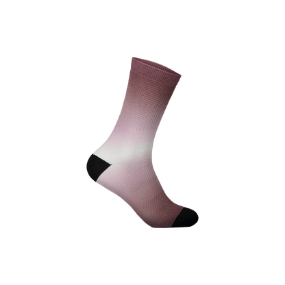 POC Essential Long Print Sock - Gradient Garnet Red Gradient Garnet Red Small 