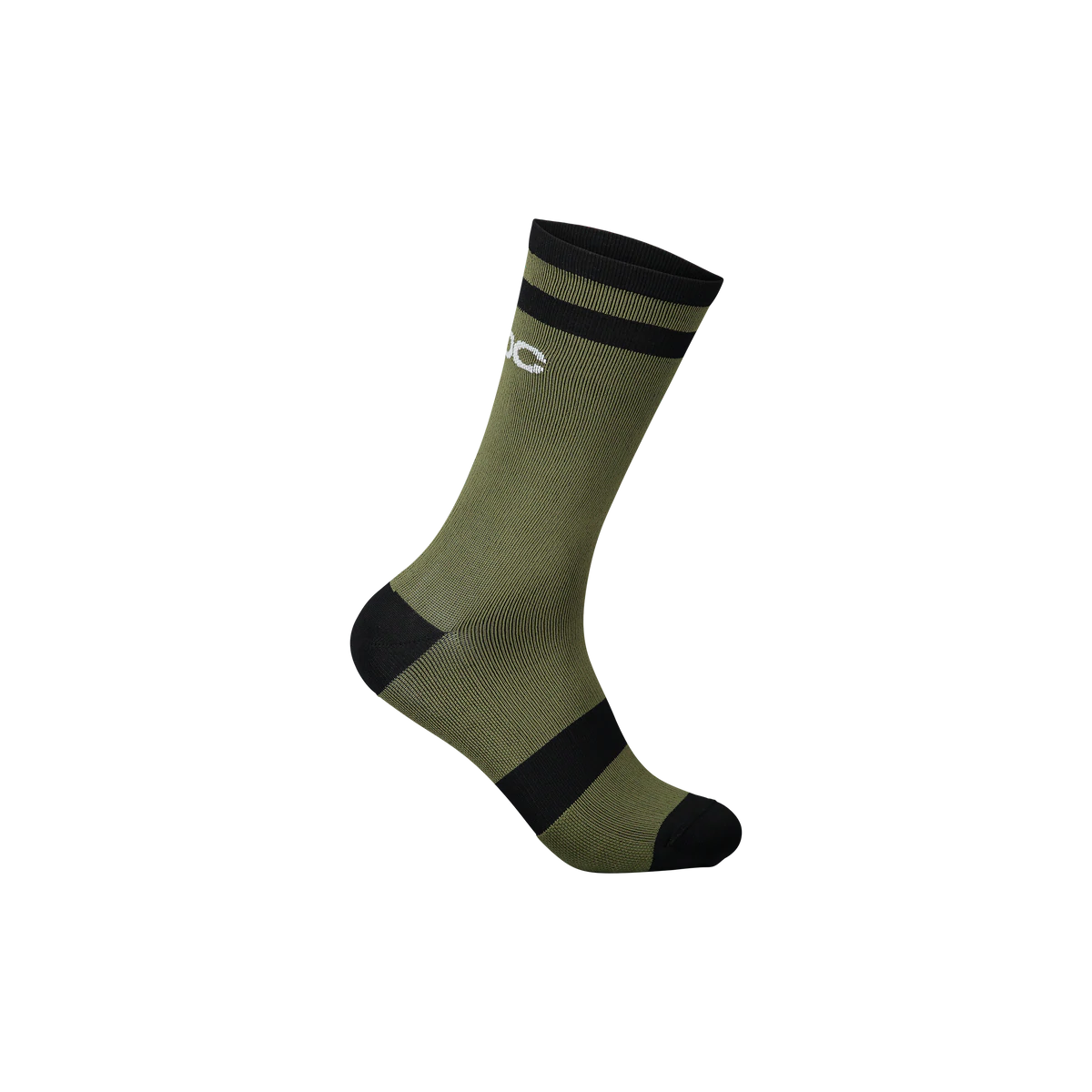 POC Lure Long MTB Sock - Epidote Green-Uranium Black Epidote Green - Uranium Black Small 