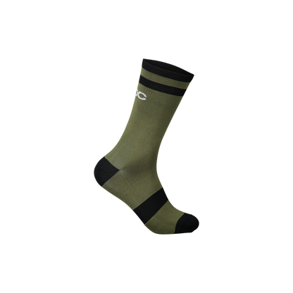 POC Lure Long MTB Sock - Epidote Green-Uranium Black Epidote Green - Uranium Black Small 