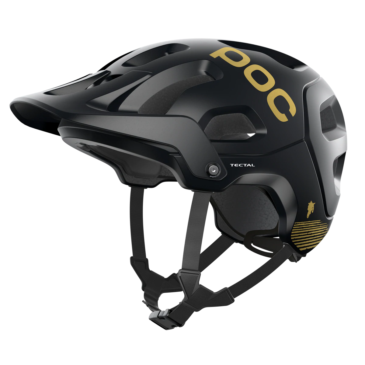 POC Tectal MTB Helmet - Fabio Edition - Uranium Black Matt-Gold Uranium Black Matt - Gold Small 