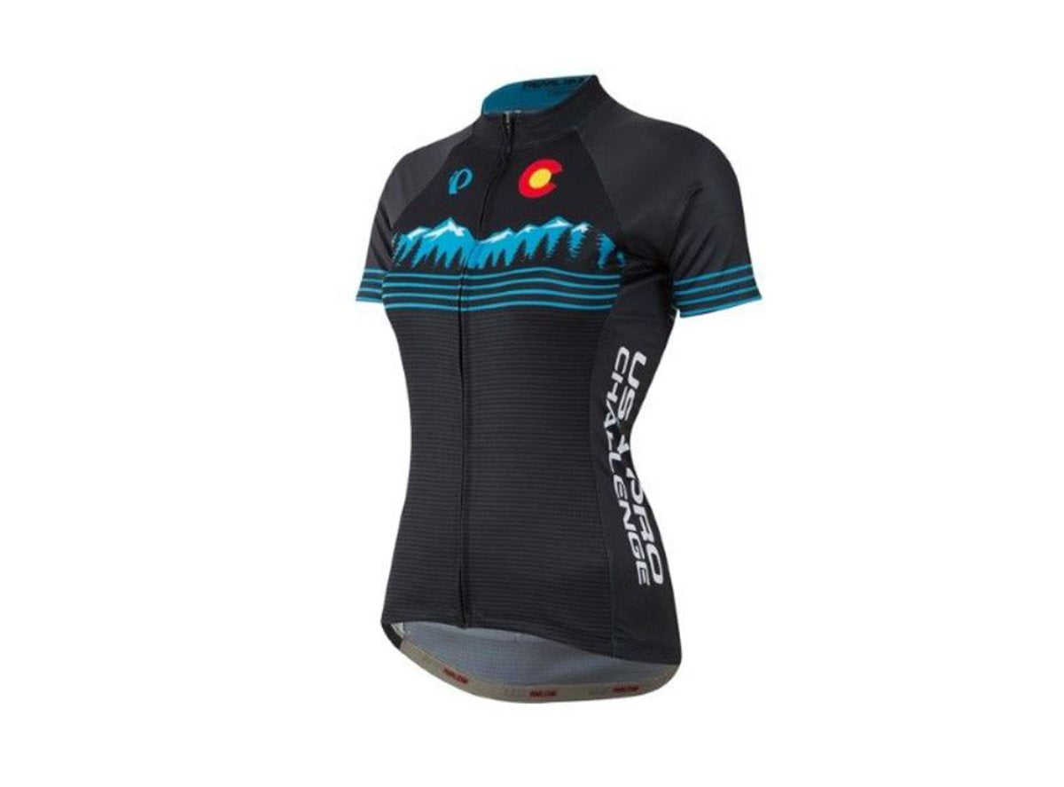 Pearl Izumi Elite Pursuit Ltd Short Sleeve Road Jersey - Womens - Black Mountain Black Mountain X-Small 