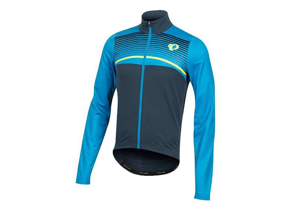 Pearl Izumi Select Thermal Long Sleeve Road Jersey - Ltd - Atomic Blue-Mid Navy Diffuse Atomic Blue - Mid Navy Diffuse 2X-Large 