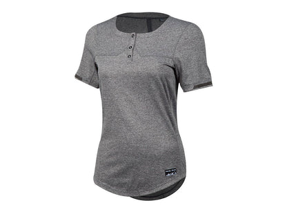 Pearl Izumi Versa Short Sleeve Henley Jersey - Womens - Smoked Pearl Smoked Pearl Large 