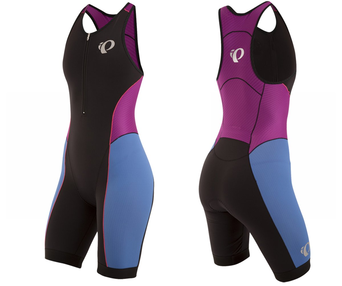 Pearl Izumi Elite Pursuit TRI Suit - Womens - Black-Sky Blue Black - Sky Blue X-Small 