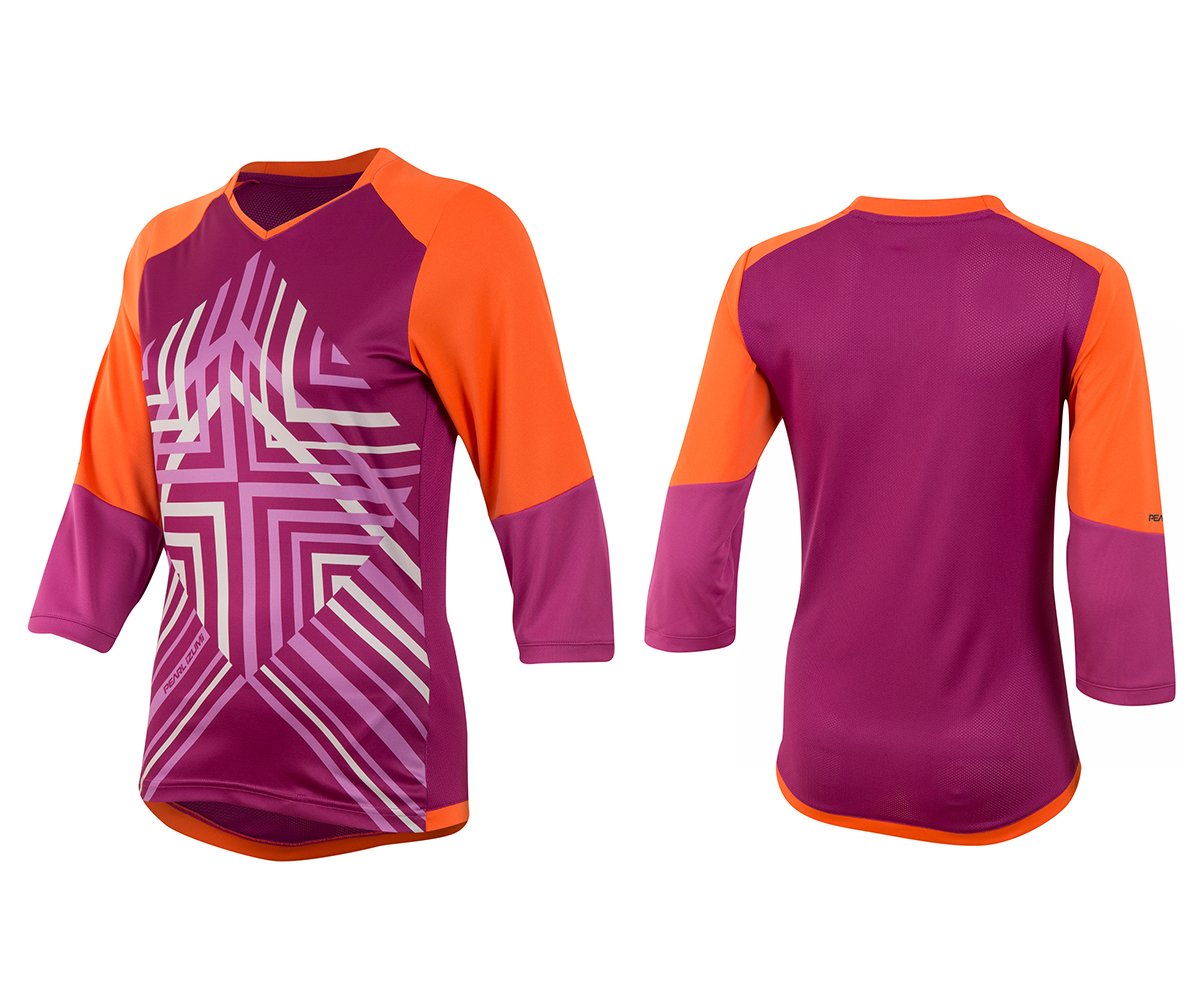 Pearl Izumi Launch 3/4 Sleeve MTB Jersey - Womens - Clementine Clementine Large 