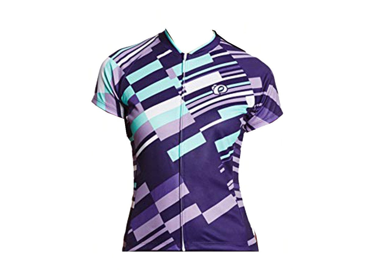 Pearl Izumi LTD Short Sleeve MTB Jersey - Womens - Block Stripe-Blackberry Blockstripe Blackberry Medium 