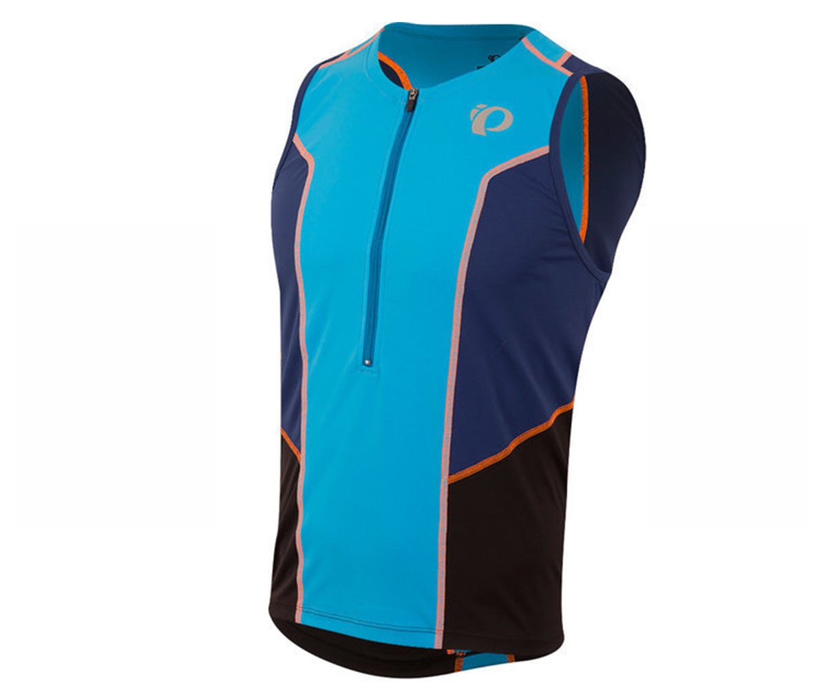 Pearl Izumi Select Pursuit Tri Sleeveless Jersey - Bel Air Blue-Blue Depths Bel Air Blue - Blue Depths Small 
