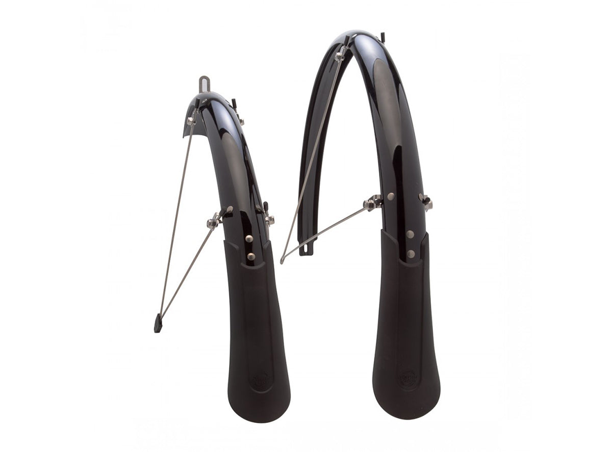 Planet Bike Hardcore Hybrid 700c Fender Set - Black Black 45mm 