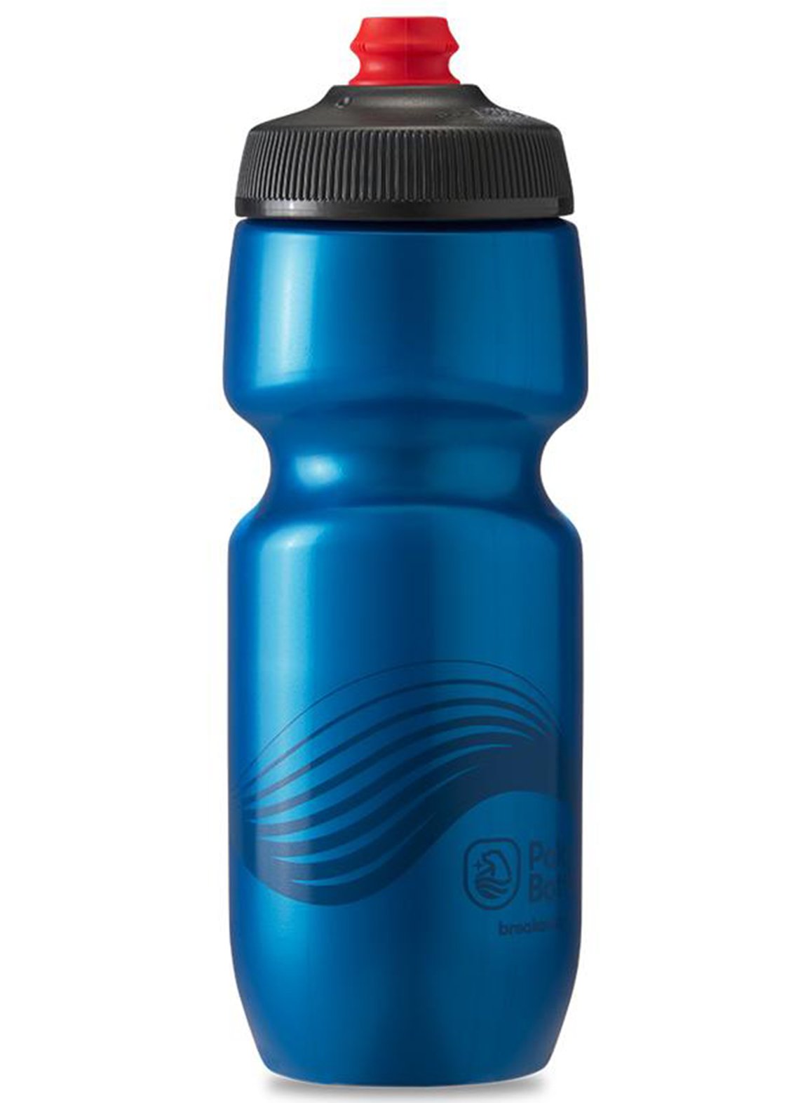 Polar Bottle Breakaway Wave Water Bottle - 24oz - Deep Blue-Charcoal Deep Blue - Charcoal  