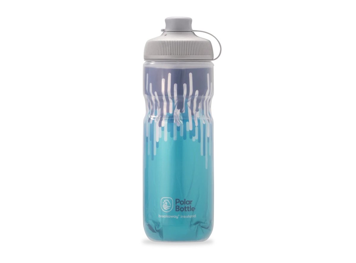 Polar Bottles Breakaway® Muck Insulated Zipper Water Bottle - 20oz - Slate Blue-Turquoise Slate Blue - Turquoise  