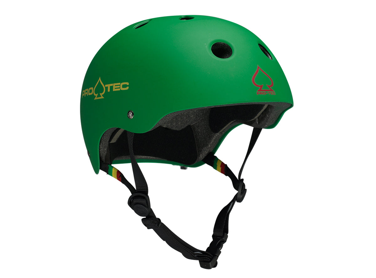 Pro-Tec Classic Certified Helmet - Matt Rasta Green Matt Rasta Green Medium 