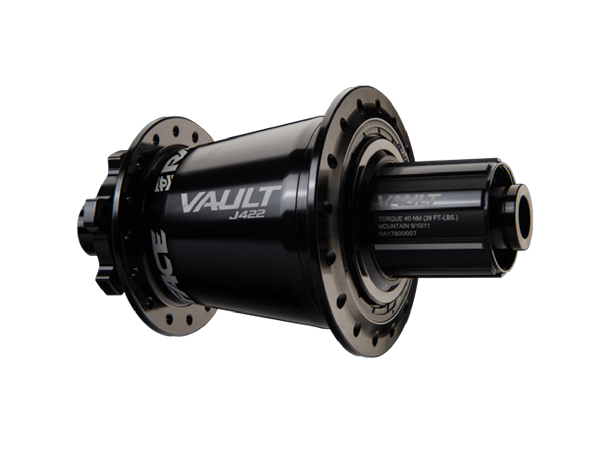 Race Face Vault J-Bend MTB Disc Hub - Boost - Rear - Black Black 12x148mmTA 32h - Shimano Freehub