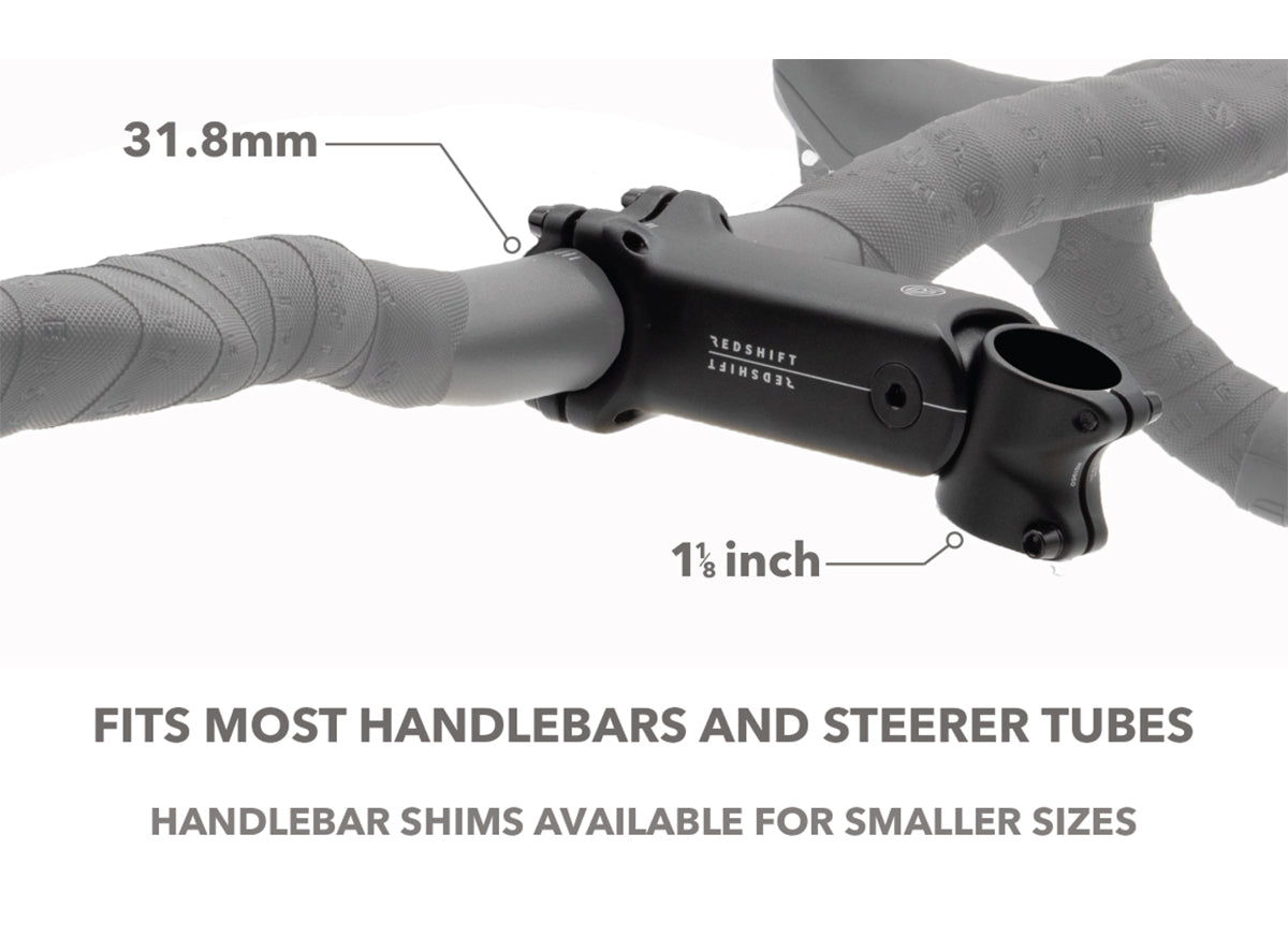 Redshift ShockStop 30deg 31.8 Road Stem - Black