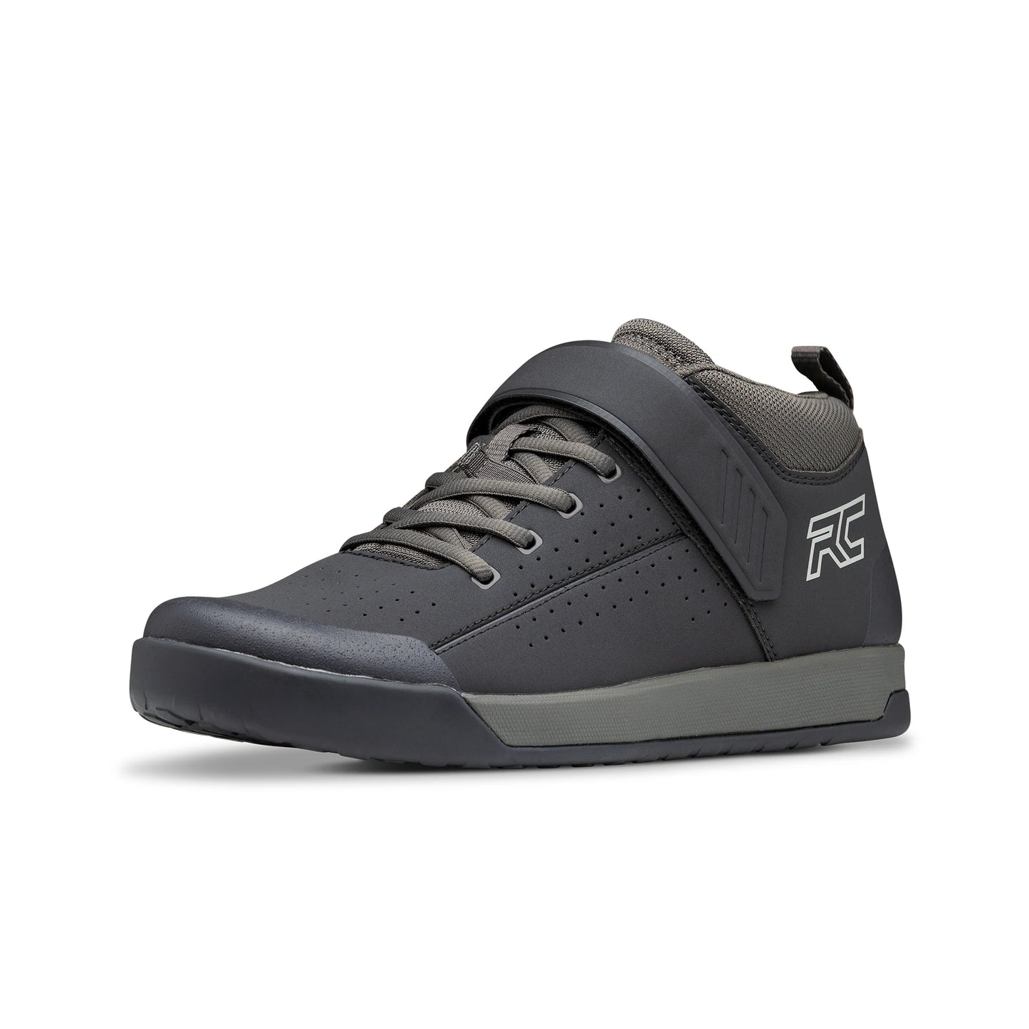 Ride Concepts Wildcat Mid-Top Flat Pedal MTB Shoe - Black-Charcoal - 2022