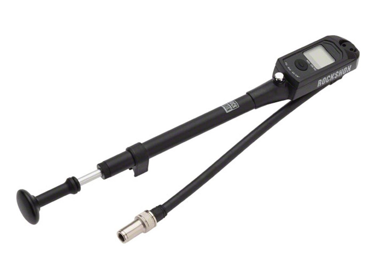 RockShox High Pressure Digital Fork/Shock Pump - 300 psi - Black Black Schrader 