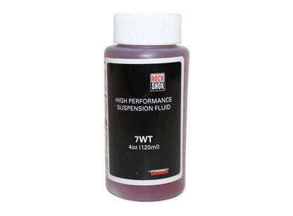 RockShox Rear Suspension Oil - 7wt Red - Black 120ml / 4oz 