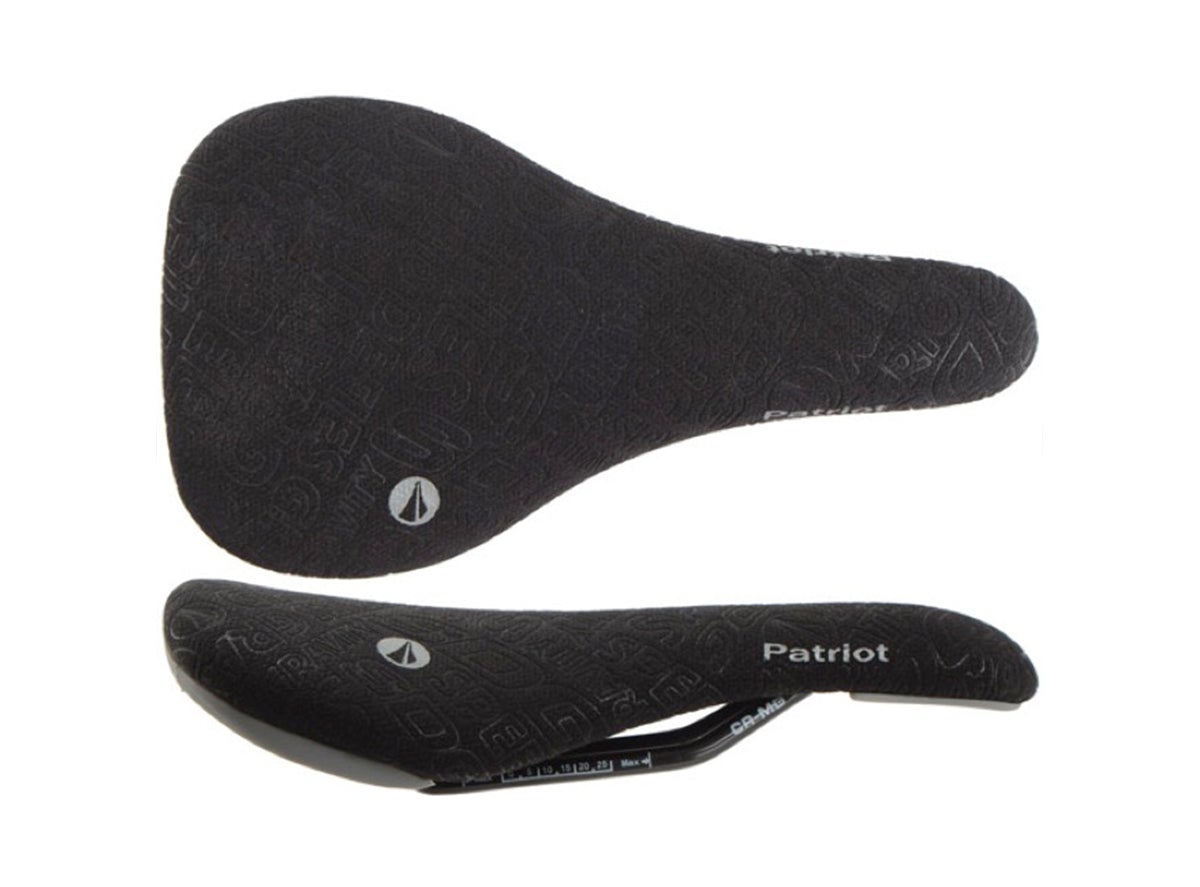 SDG Patriot RL CroMo Urban Saddle - Black-Gray Icon Black - Gray Icon  