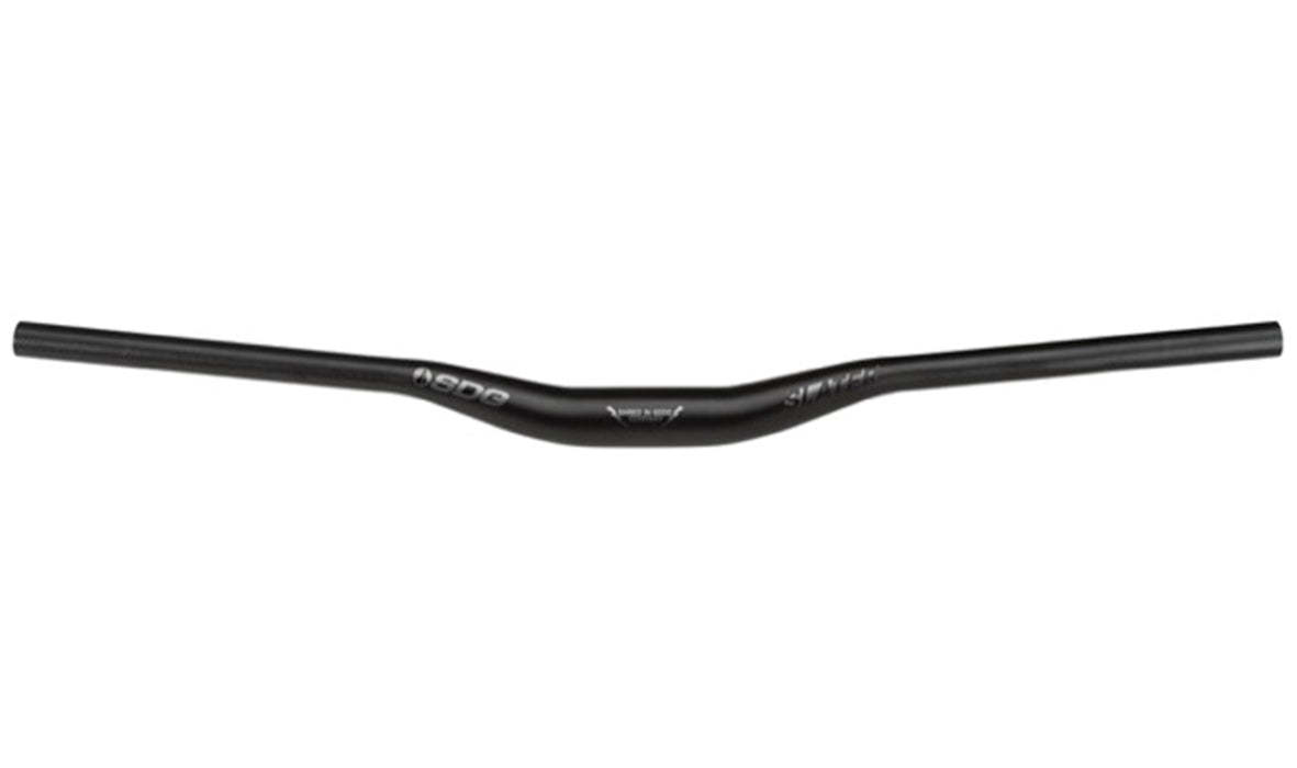 SDG Slater Riser Handlebar - Black Black 650mm - 31.8mm - 20mm 