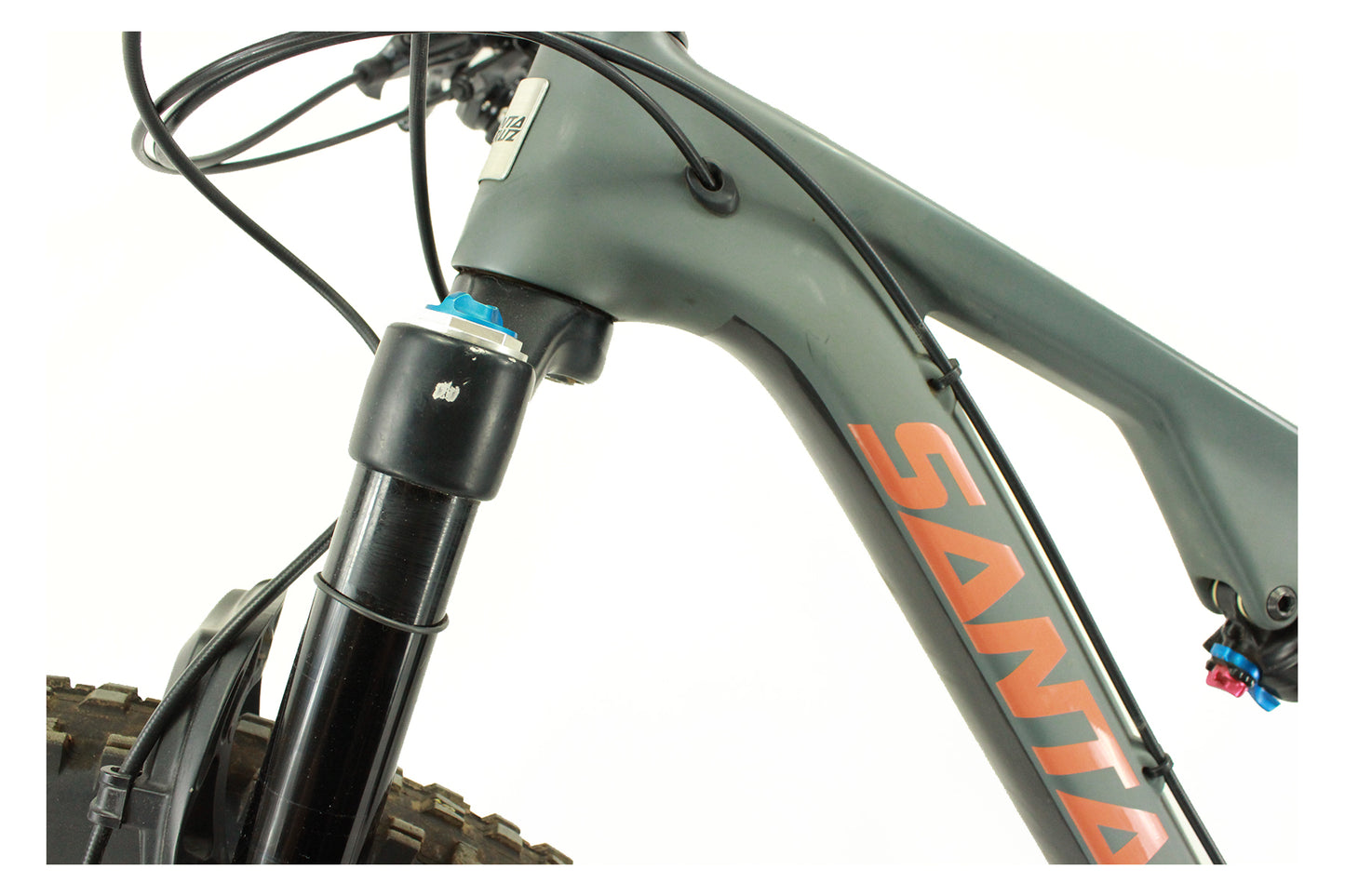 Santa Cruz Tallboy 29 CC X01/ENVE Kit - Gray - Small - Demo 2 Dark Gray - Rust Small Carbon