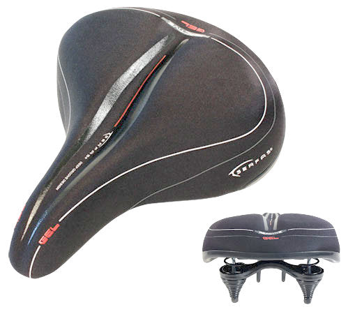 Serfas Cruiser On Rails Saddle - Black Black  