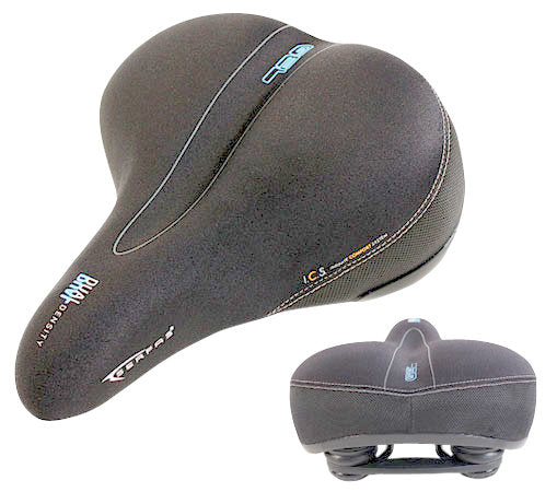 Serfas Full Suspension Ladies Saddle - Black Black  