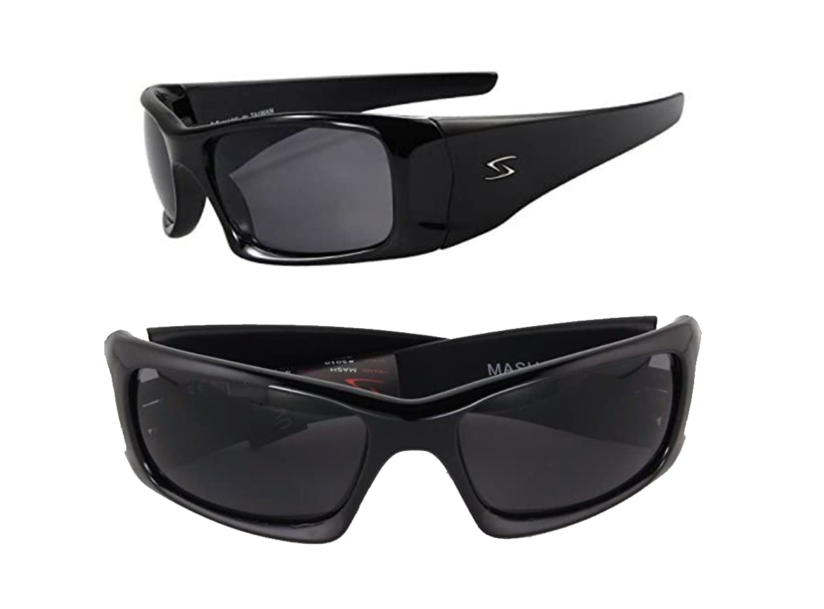 Serfas Mash Sunglasses - Gloss Black-Matt Black Gray Gloss Black - Matt Black Gray Gray Lens 
