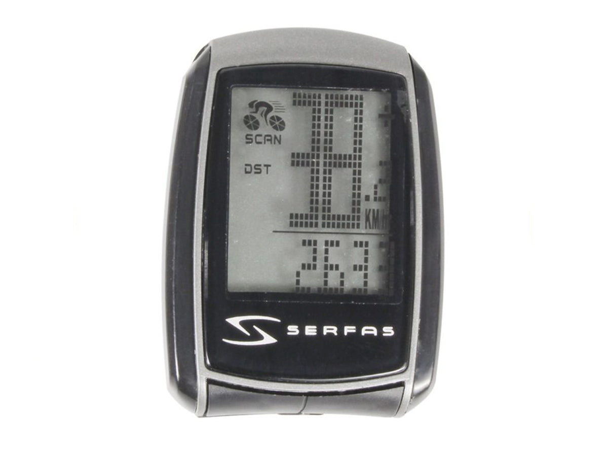 Serfas SI-40 22 Function Wireless Computer Black - Silver  